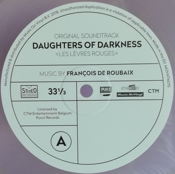 François De Roubaix : Daughters Of Darkness - Les Lèvres Rouges (Original Soundtrack) (LP, Album, Ltd, Num, Tra)