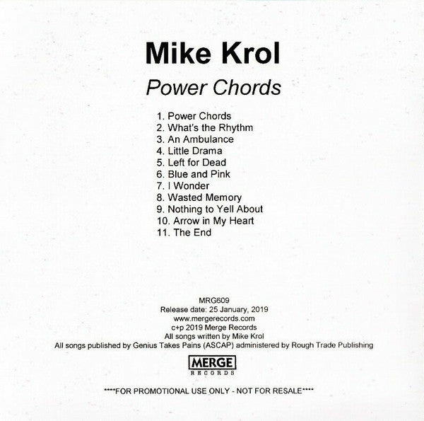 Mike Krol : Power Chords (CDr, Album, Promo)