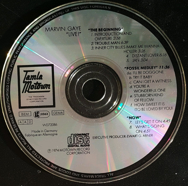 Marvin Gaye : Marvin Gaye Live! (CD, Album, RE)
