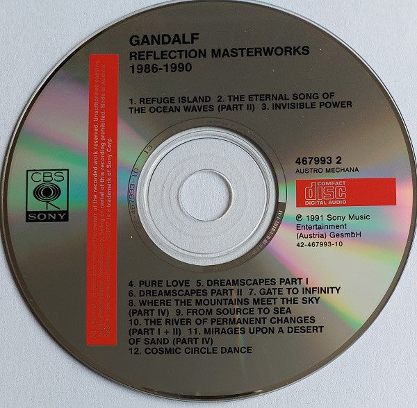 Gandalf : Reflection Masterworks 1986-1990 (CD, Comp)