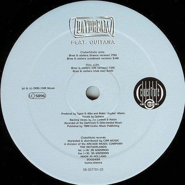 Daydream Feat. Quitana : Bros & Sisters (12")
