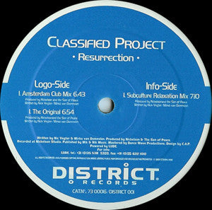 Classified Project : Resurrection (12")