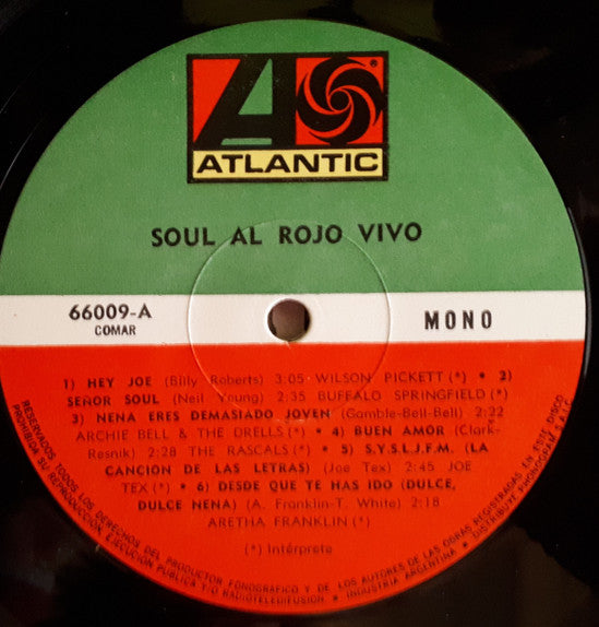 Various : Soul Al Rojo Vivo (LP, Comp, Mono)