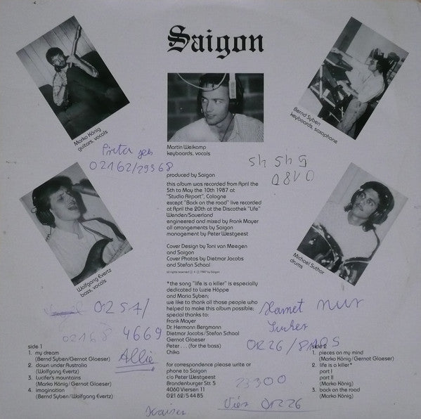 Saigon (18) : Pieces On My Mind (LP, Album)