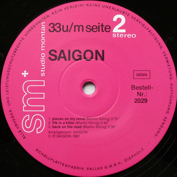 Saigon (18) : Pieces On My Mind (LP, Album)