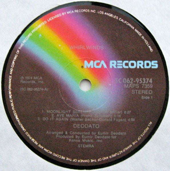 Eumir Deodato : Whirlwinds (LP, Album)