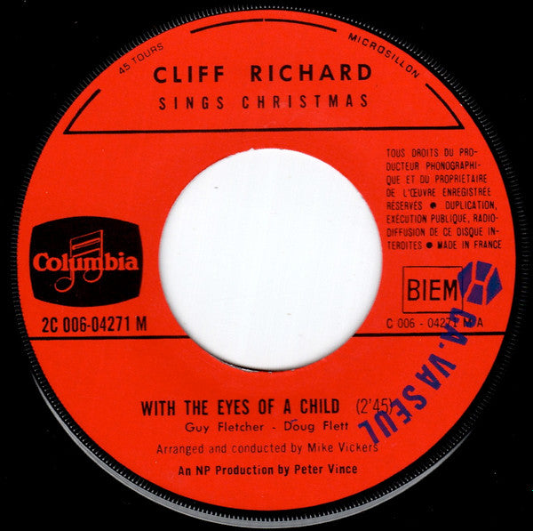 Cliff Richard : Sings Christmas (7", Single)