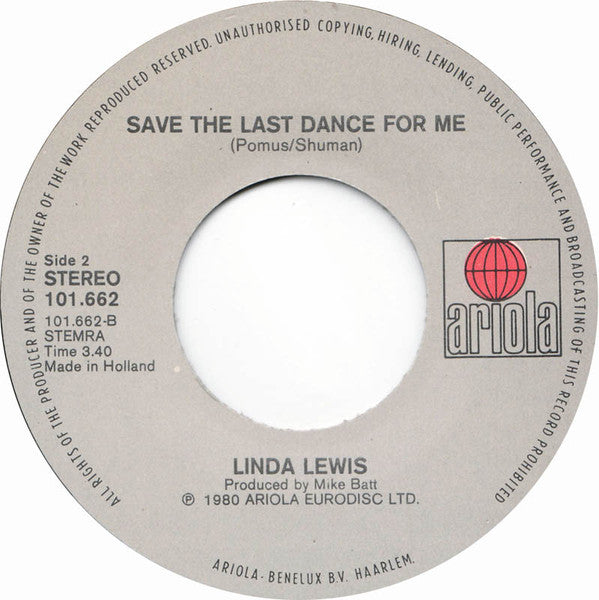 Linda Lewis : That's Love (Habanera) (7")