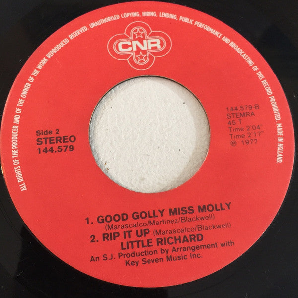 Little Richard : The Girl Can't Help It / Good Golly Miss Molly / Rip It Up (7", EP)