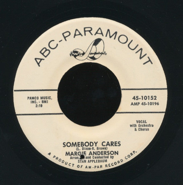 Margie Anderson : Somebody Cares / Dream Of Love (7", Single, Promo)