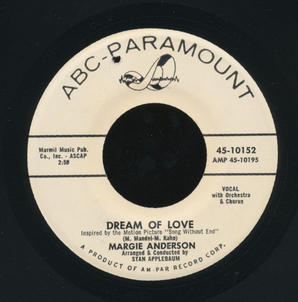 Margie Anderson : Somebody Cares / Dream Of Love (7", Single, Promo)