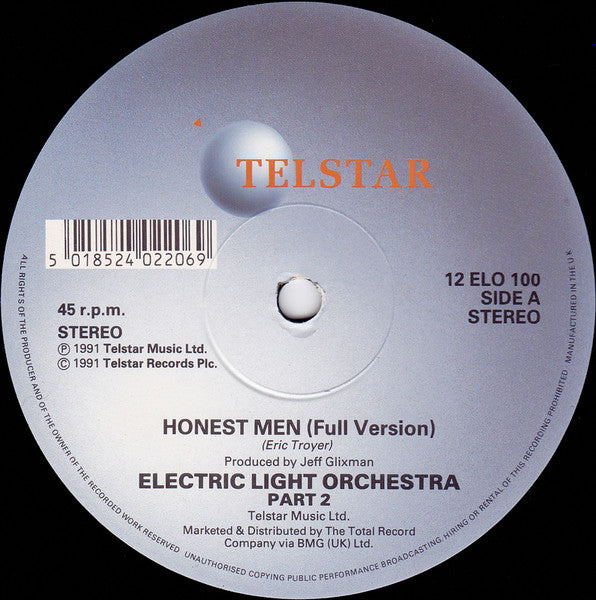Electric Light Orchestra Part Two* : Honest Men (12", Single)