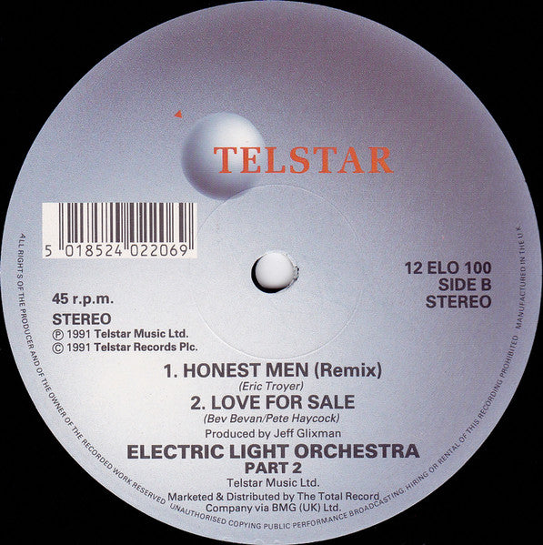 Electric Light Orchestra Part Two* : Honest Men (12", Single)