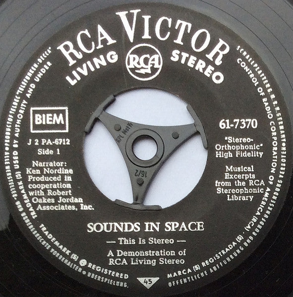 No Artist : Sounds In Space (7", Single)