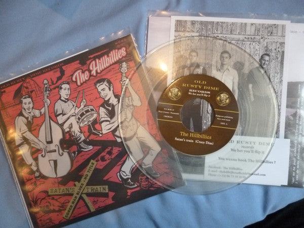 The Hillbillies (7) : Satan's Train / Sober Man Blues / No Title (instr) (7", EP, Mono)