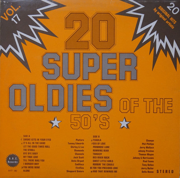 Various : 20 Super Oldies Of The 50' S Vol. 17 (LP, Comp)