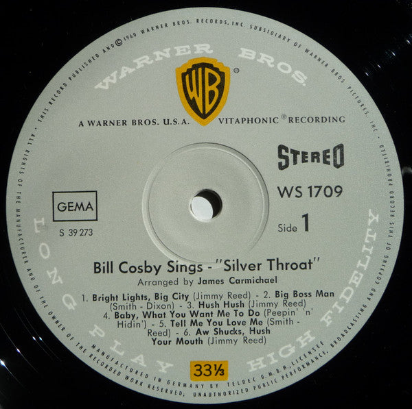 Bill Cosby : Bill Cosby Sings / Silver Throat (LP, Album, Lam)