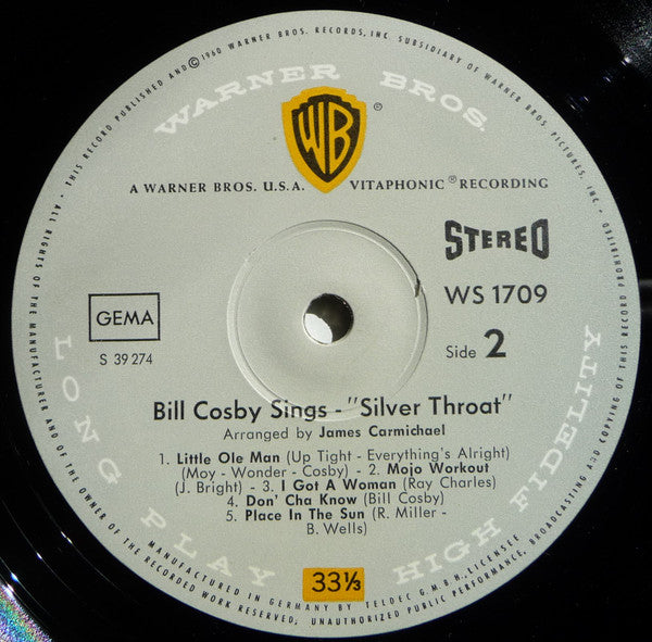Bill Cosby : Bill Cosby Sings / Silver Throat (LP, Album, Lam)