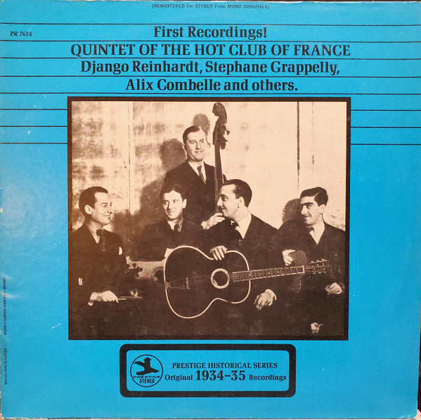 Quintette Du Hot Club De France : First Recordings! (LP, Comp, RE, RM, Blu)
