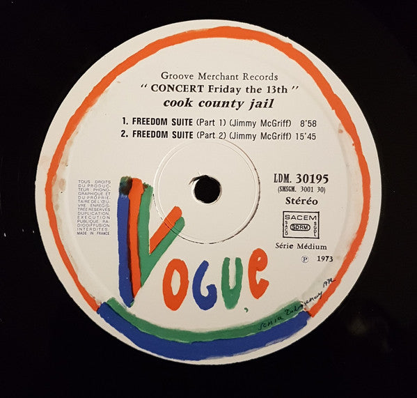 Jimmy McGriff : Friday The 13th. Cook County Jail. (LP, Album)