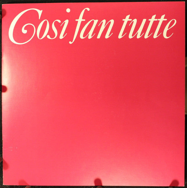 Wolfgang Amadeus Mozart - Margaret Price, Yvonne Minton, Lucia Popp, Luigi Alva, Geraint Evans, Hans Sotin, Otto Klemperer, New Philharmonia Orchestra : Cosi Fan Tutte   (4xLP + Box)