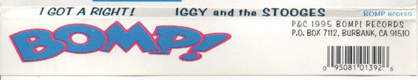 The Stooges : I Got A Right (CD)