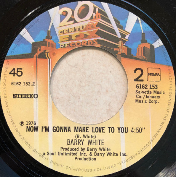 Barry White : Just The Way You Are (7")