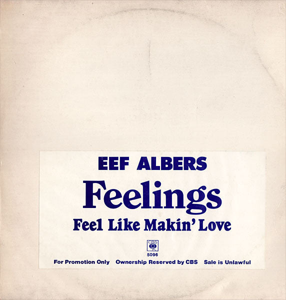 Eef Albers : Feelings / Feel Like Makin' Love (12", Promo)