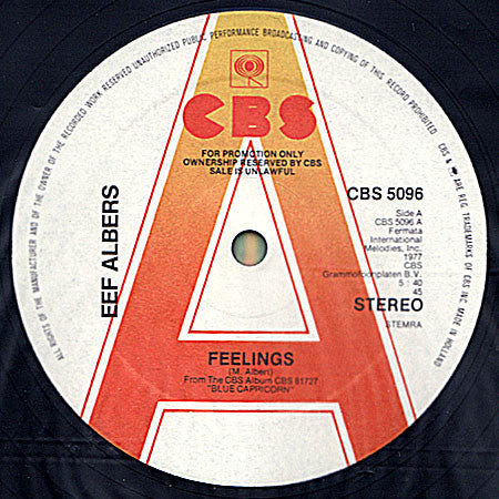 Eef Albers : Feelings / Feel Like Makin' Love (12", Promo)