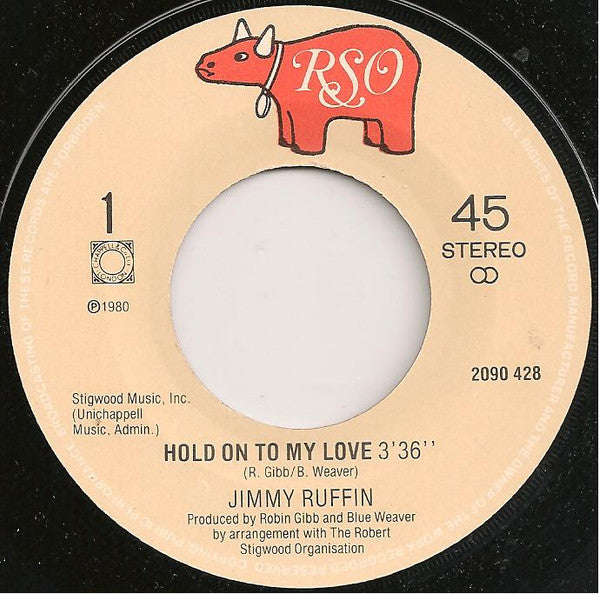 Jimmy Ruffin : Hold On To My Love (7", Single, bla)
