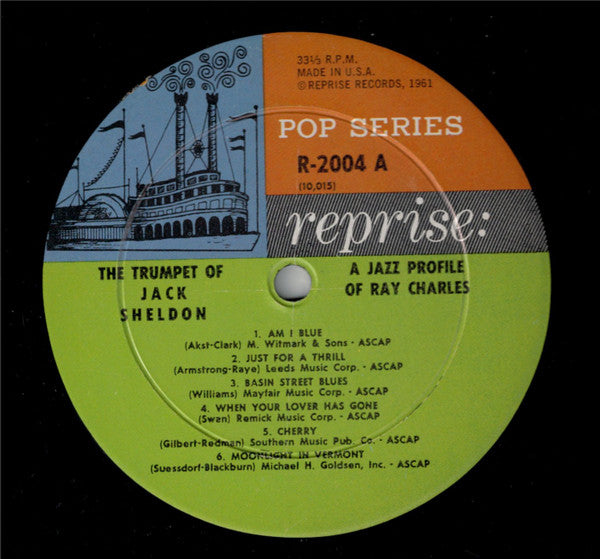 Jack Sheldon : A Jazz Profile Of Ray Charles (LP, Album)