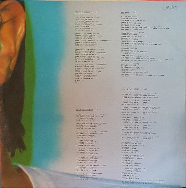 Bryan Ferry : In Your Mind (LP, Album, Mon)