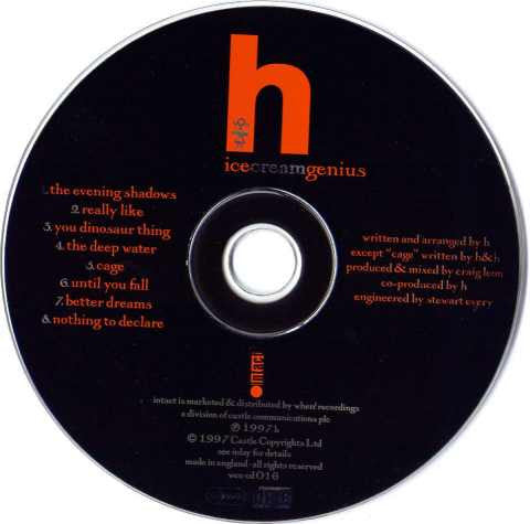 Steve Hogarth : Ice Cream Genius (CD, Album)