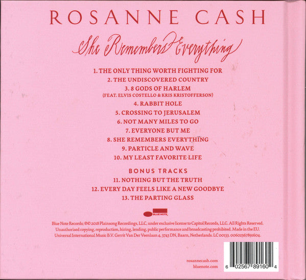 Rosanne Cash : She Remembers Everything (CD, Album, Dlx)