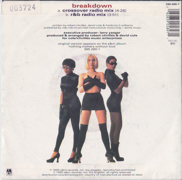 Seduction : Breakdown (7", Single)