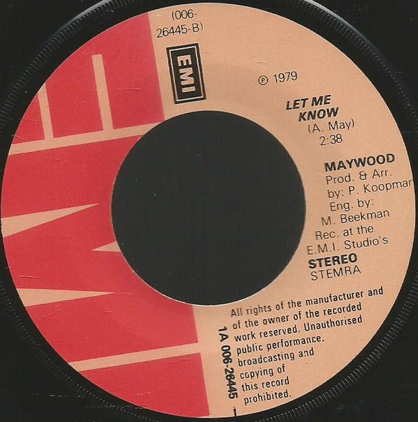 Maywood : Mother How Are You Today (7")