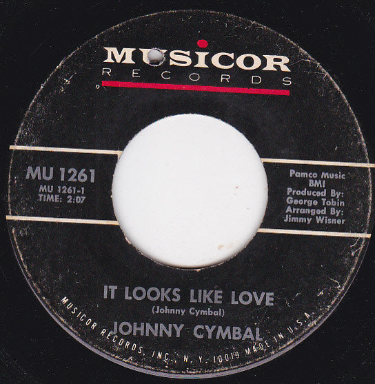 Johnny Cymbal : It Looks Like Love / May I Get To Know You (7", Single)