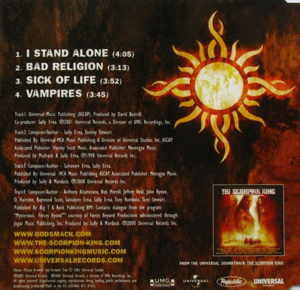 Godsmack : I Stand Alone (CD, Single)