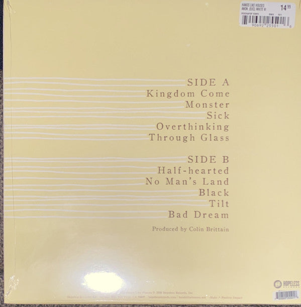 Hands Like Houses : -Anon. (LP, Album, Ltd, Whi)