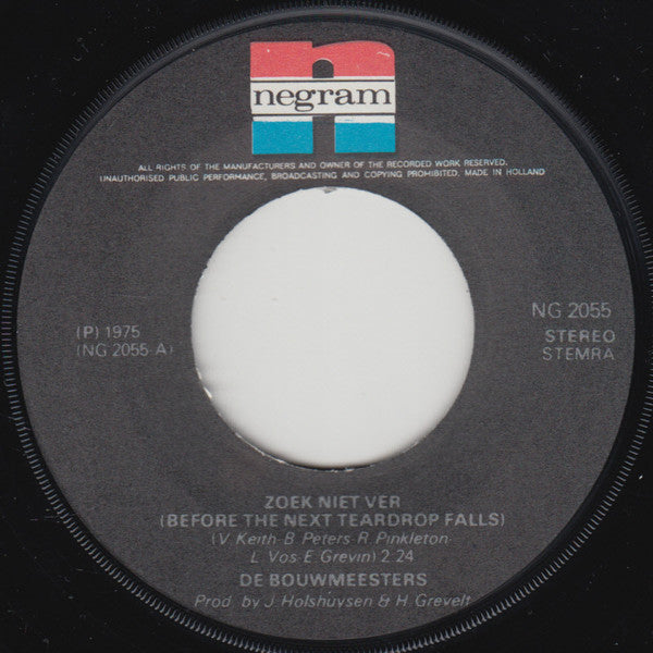 De Bouwmeesters : Zoek Niet Ver (7", Single)