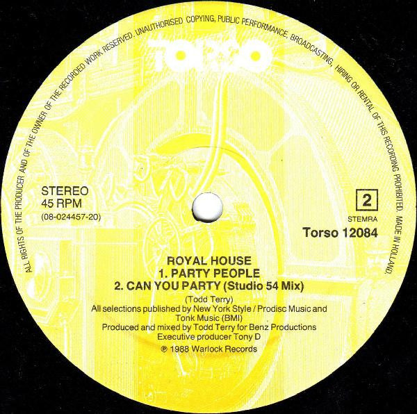 Royal House : Can You Party ? (12")
