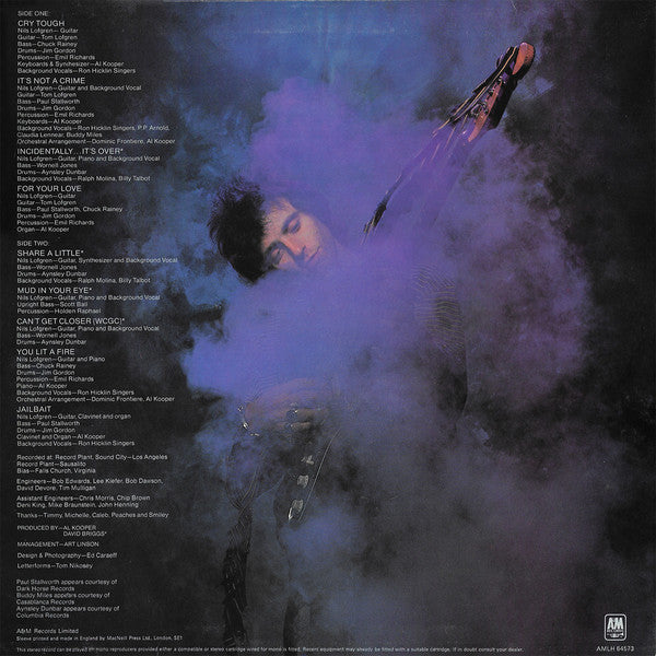 Nils Lofgren : Cry Tough (LP, Album)