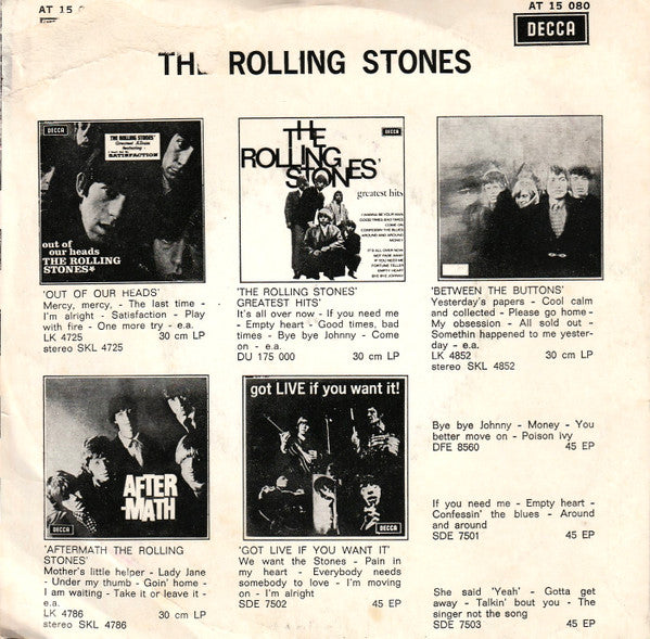 The Rolling Stones : We Love You (7", Single, Mono)