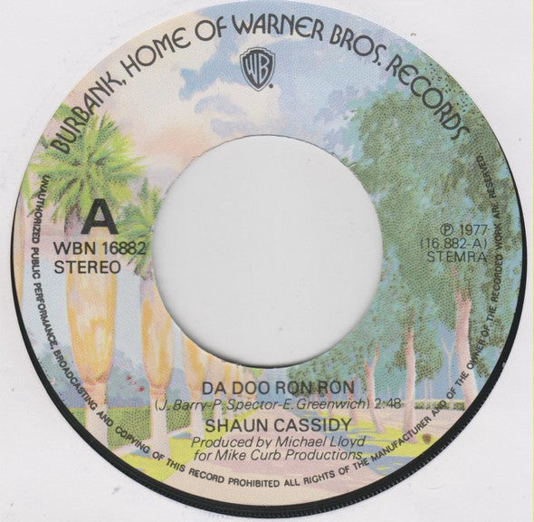 Shaun Cassidy : Da Doo Ron Ron (7", Single)