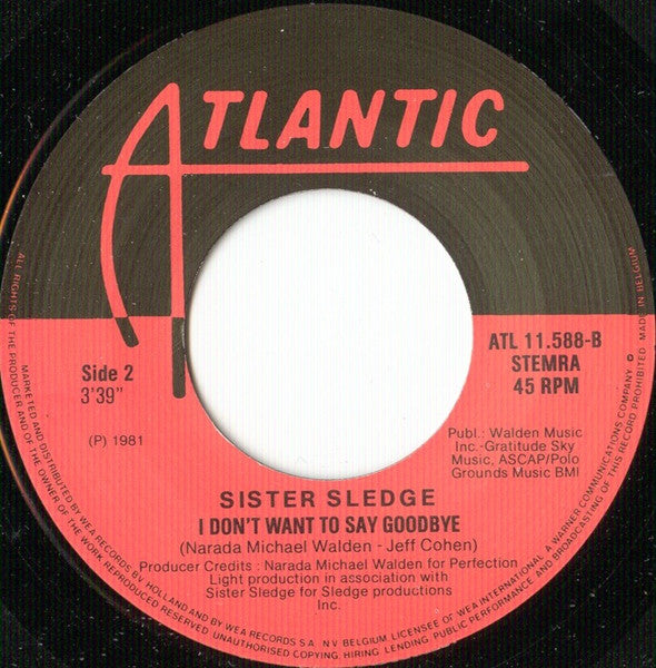 Sister Sledge : He's Just A Runaway (7")