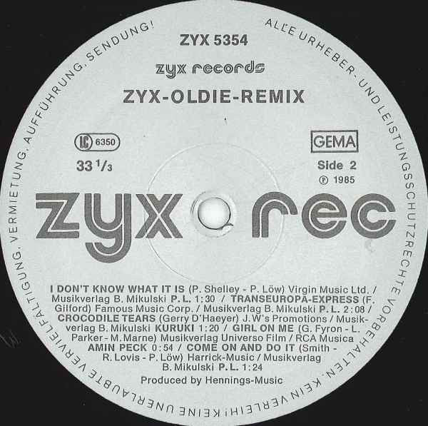 Various : ZYX-Oldie-Remix (12", Mixed)