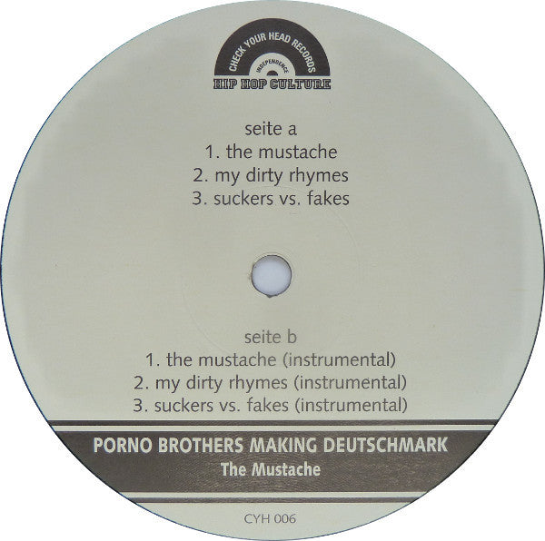 Porno Brothers Making Deutschmark : The Mustache (12")