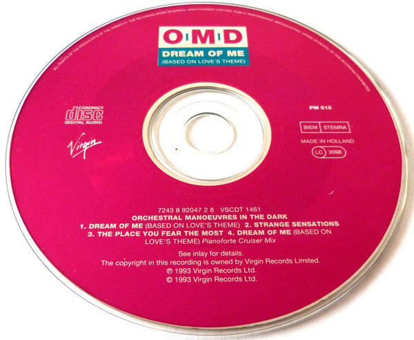 Orchestral Manoeuvres In The Dark : Dream Of Me (Based On Love's Theme) (CD, Maxi)