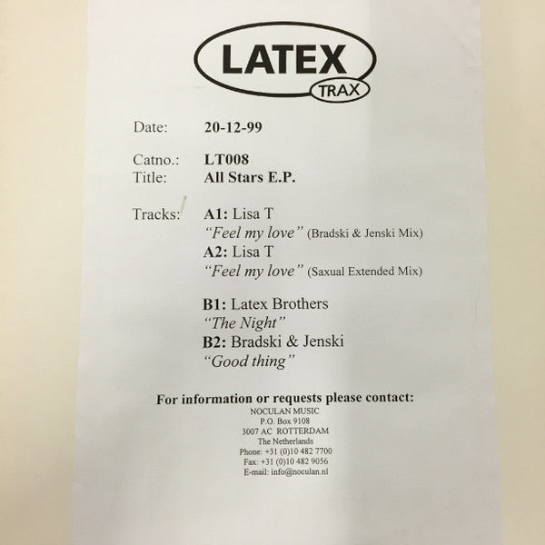 Various : All Stars EP (12", EP, Promo, W/Lbl)