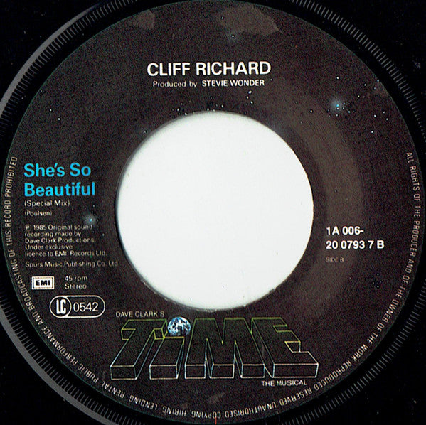 Cliff Richard : She's So Beautiful (7", Single)